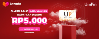 Flash Sale UniPin Voucher di Lazada!